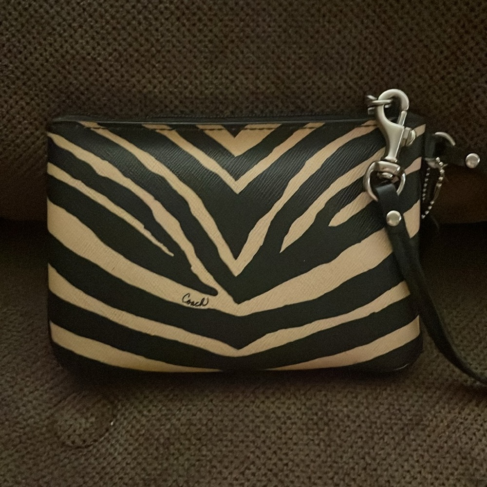 Coach Wristlet Zebra Print - image 2